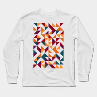 Creative Geometric Colourful Triangle Pattern #11 Long Sleeve T-Shirt